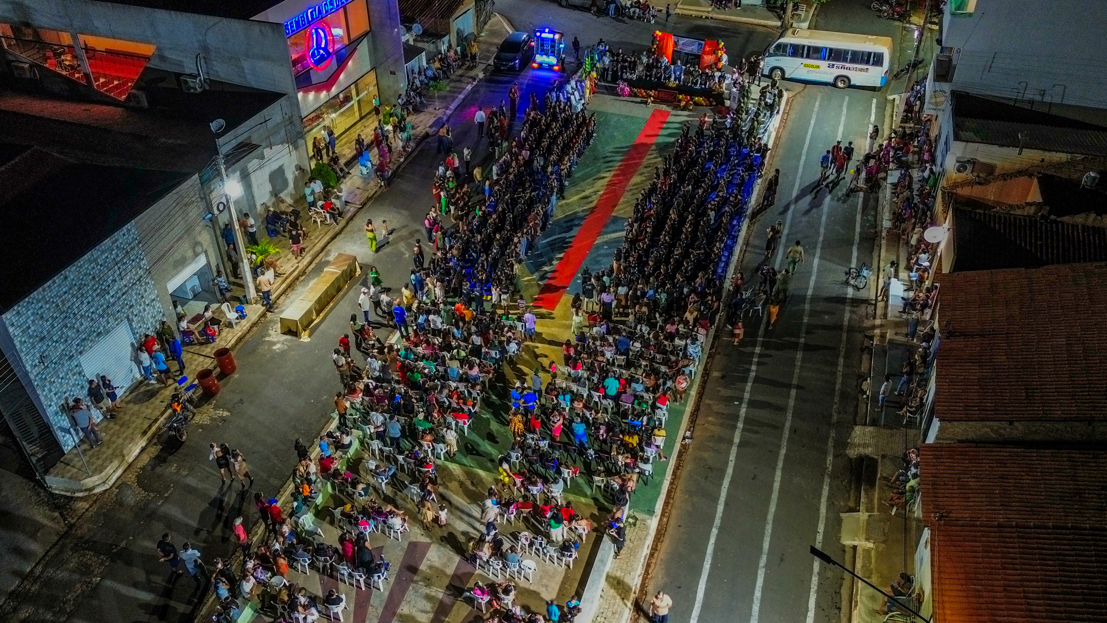 Foto: Reprodução/Prefeitura Municipal de Vera Mendes - Festa em homenagem ao Proerd